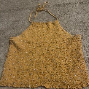 American eagle ribbed halter top